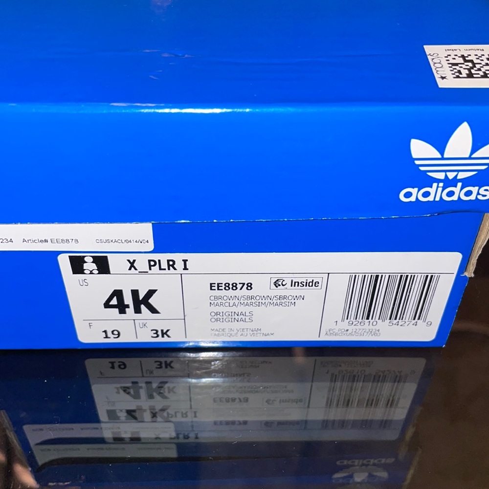 Beige adidas shoes baby